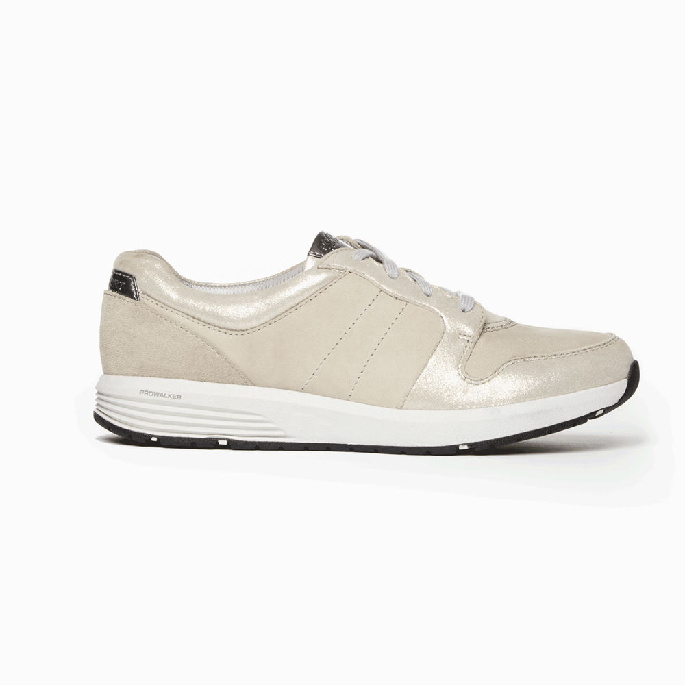 Rockport Joggesko Dame Beige - Trustride Derby Trainer - INJC69015